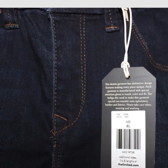 The Limited Premium Denim Stretch Skinny Jeans 6 L High-Waist Cotton/Modal/Rayon - Picture 2 of 6